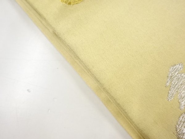 ys6789110; 遠山に松・楓模様織り出し袋帯（材料）【アンティーク】【着】_画像6