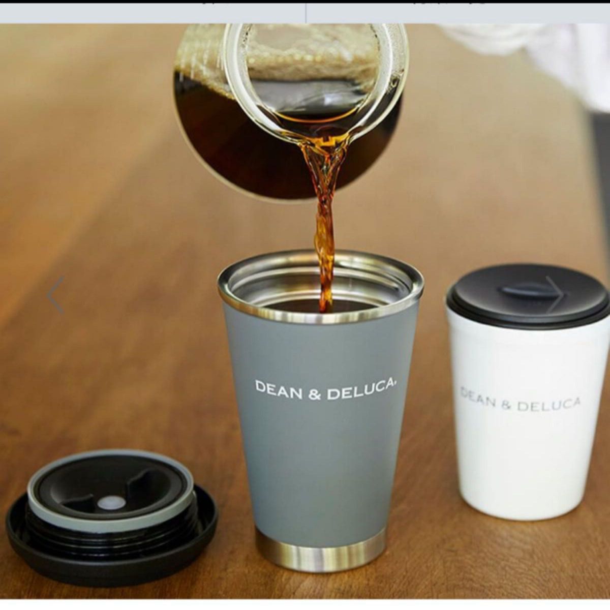 DEAN&DELUCA サーモタンブラー ステンレスボトル ステンレスマグ ディーンアンドデルーカ チャコールグレー サーモマグ 