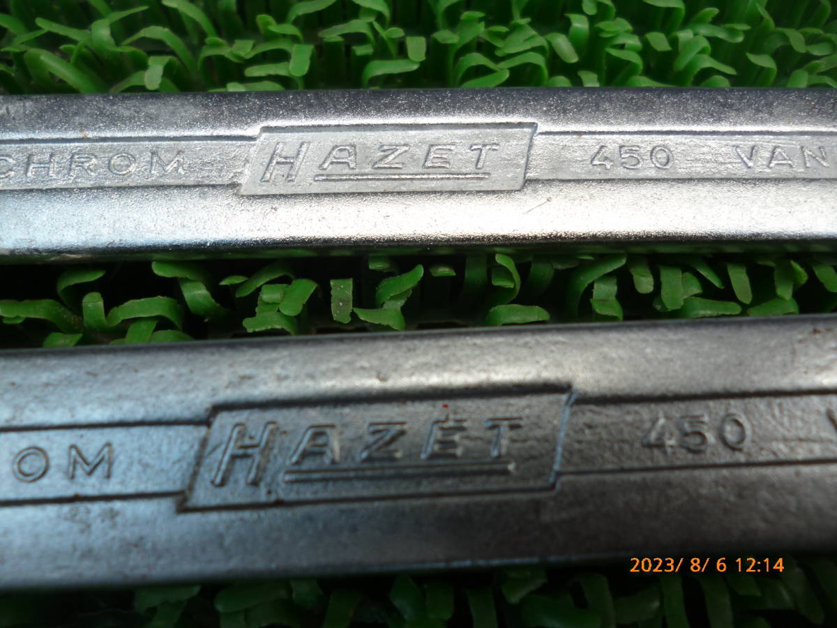ハゼット HAZET 450 1本 在庫有 ドイツ 両口 スパナ 工具 ( W BS 3/8 7/16 7/16 1/2 レターパックプラス520円対応 17_画像5