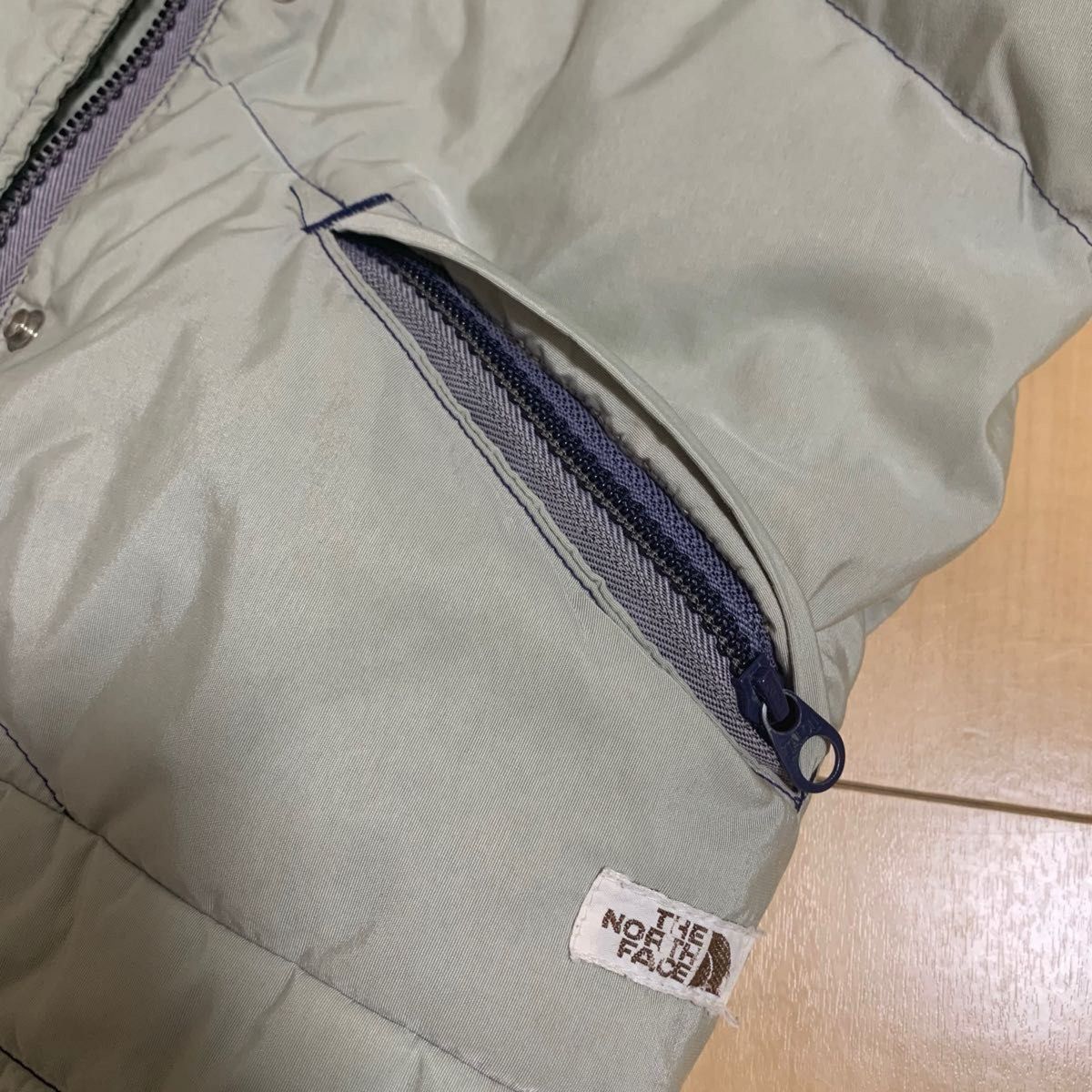 ザ ノースフェイス70's ダウンベスト コーデュロイ切替 茶タグ THE NORTH  FACE