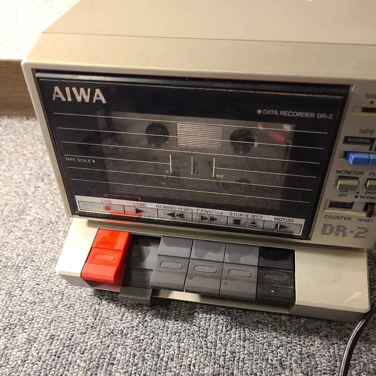 通電確認済み★AIWA DR-2 テープレコーダー★ データレコーダー _画像4