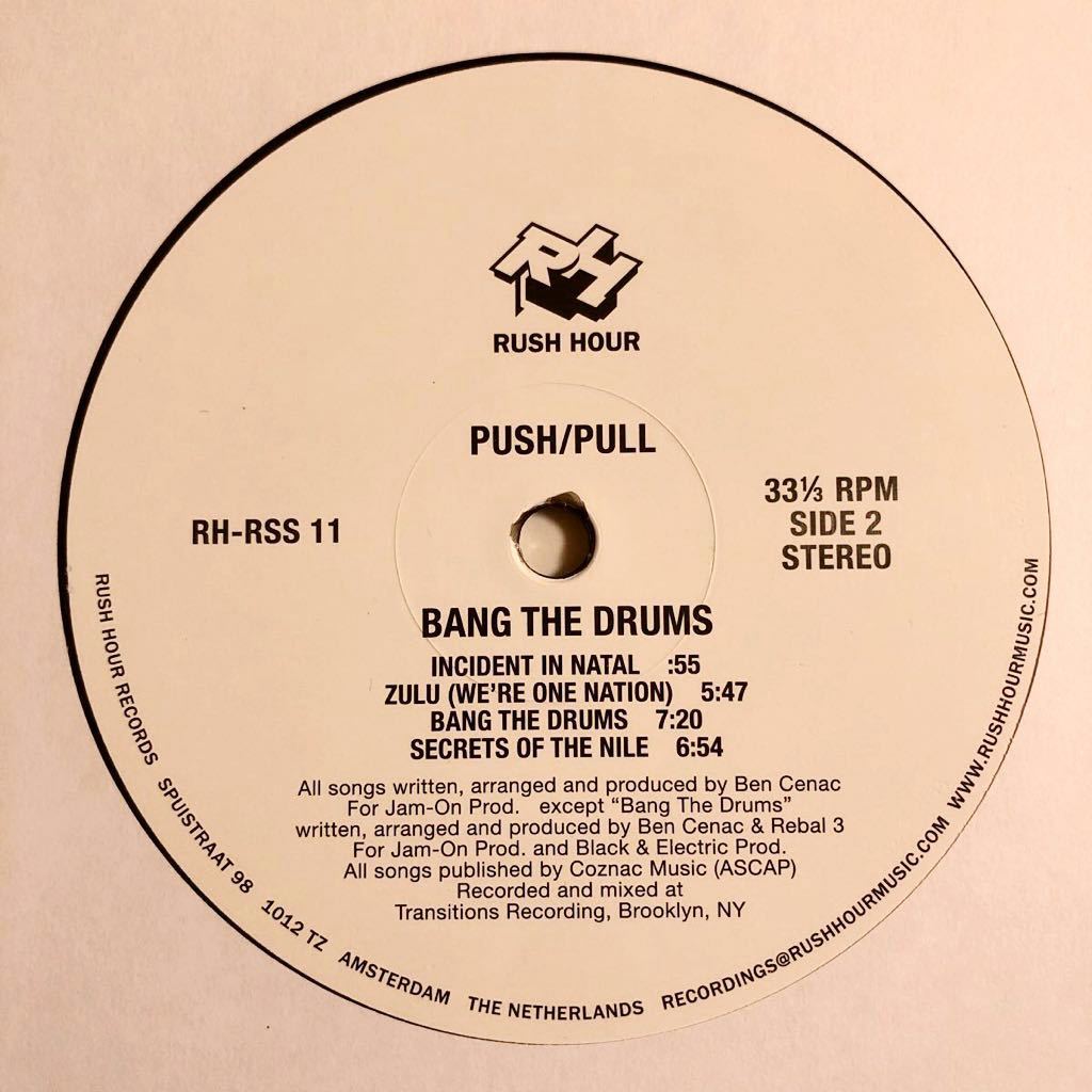 極美品 PUSH / PULL BANG THE DRUMS LP DAVID MANCUSO LARRY LEVAN FRANCOIS K DANNY KRIVIT JOE CLAUSSELL TIMMY REGISFORD THEO PARRISH_画像4