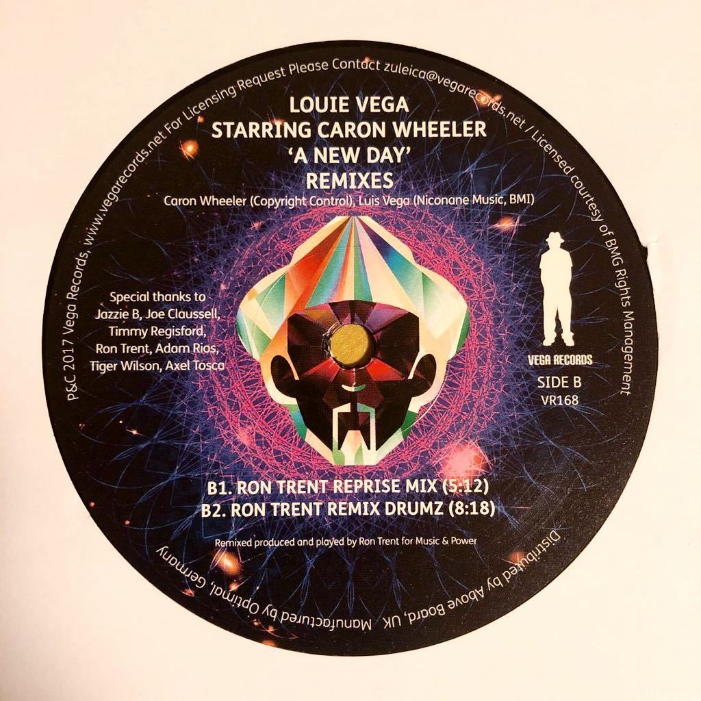 極美品 LOUIE VEGA STARRING CARON WHEELER A NEW DAY 12INCH JOE CLAUSSELL DANNY KRIVIT RON TRENT TIMMY REGISFORD KENNY DOPE BLAZE_画像2