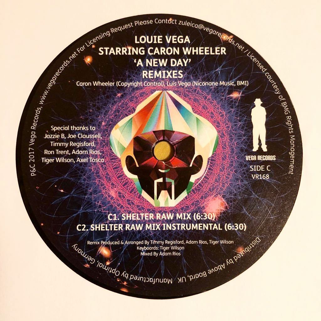 極美品 LOUIE VEGA STARRING CARON WHEELER A NEW DAY 12INCH JOE CLAUSSELL DANNY KRIVIT RON TRENT TIMMY REGISFORD KENNY DOPE BLAZE_画像3