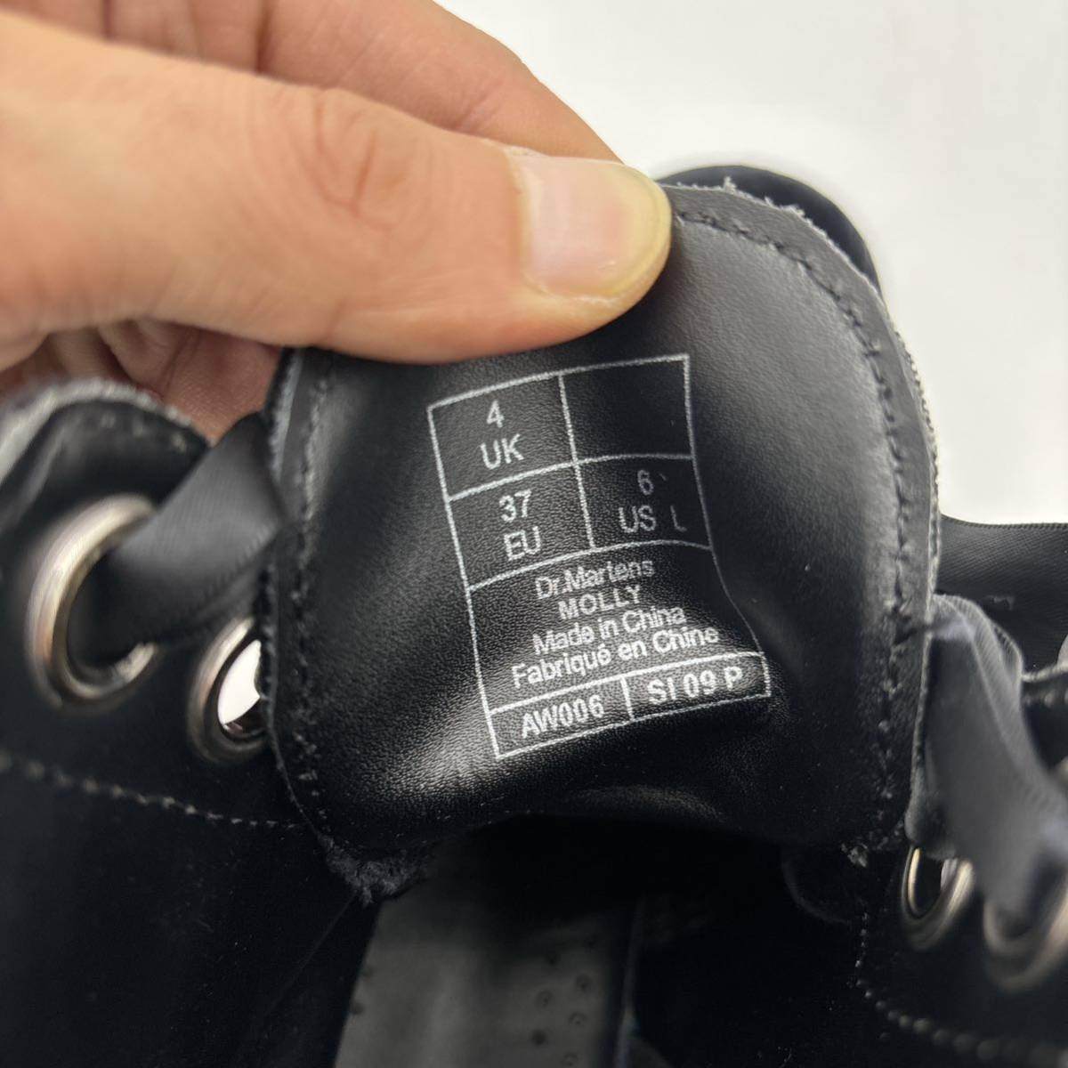 R ＊ '希少 人気モデル' Dr.Martens ドクターマーチン MOLLY モリー 別珍 ベロア 6EYE 6)ホール レースアップ ブーツ UK4 23cm レディース_画像8