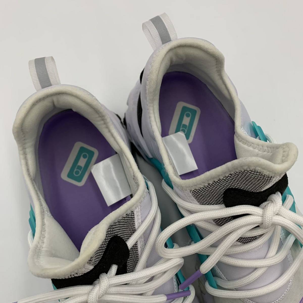 H ☆ 履き心地抜群!! '19年製' NIKE ナイキ REACT PRESTO ローカット ソックス スニーカー AV2605-101 メンズ シューズ size:28.5cm_画像8