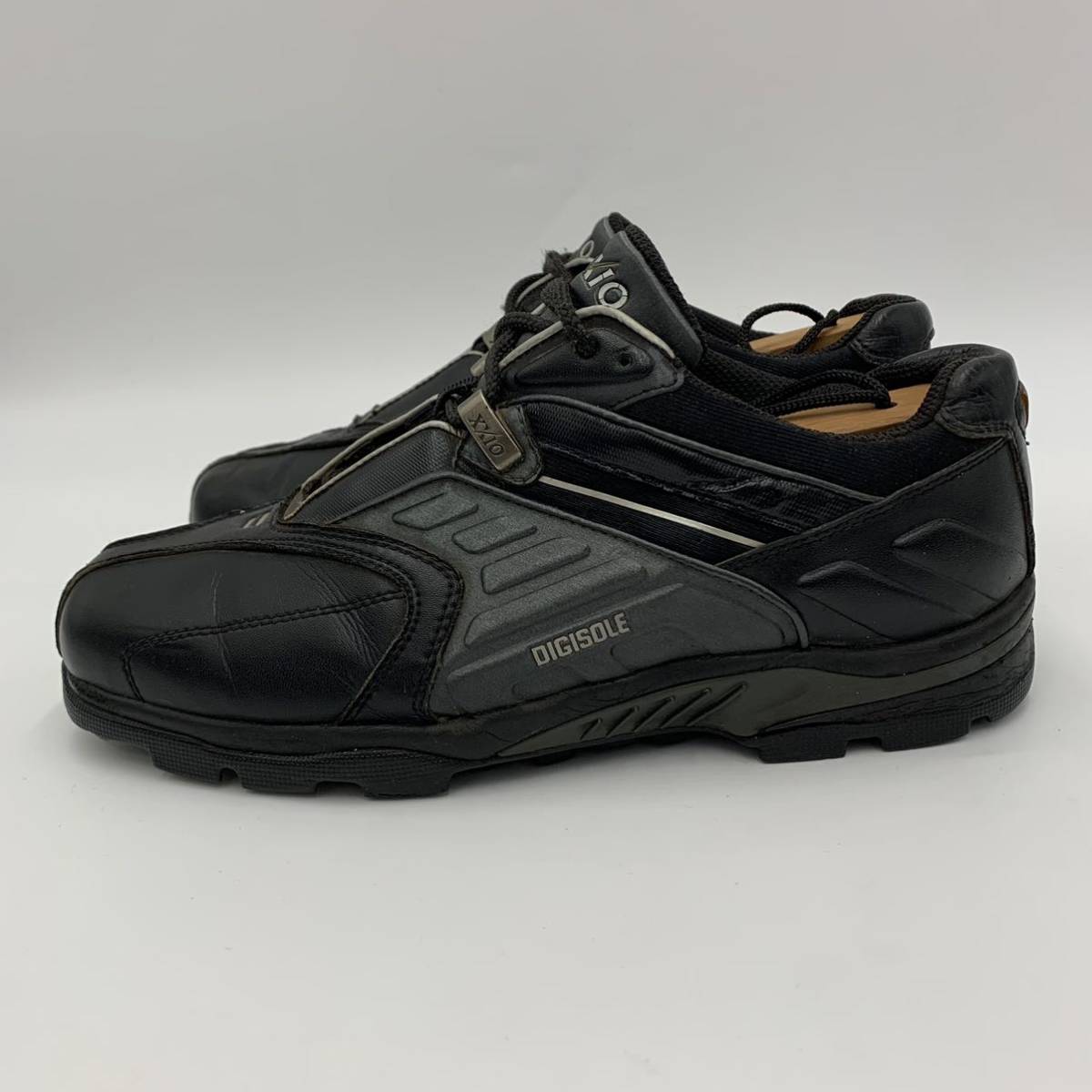 E ☆ 人気モデル!! 'GORE-TEX'ゴアテックス'搭載' XXIO ゼクシオ DIGISOLE ゴルフシューズ スパイク size:24.5cm EEE メンズ シューズ BLK_画像2