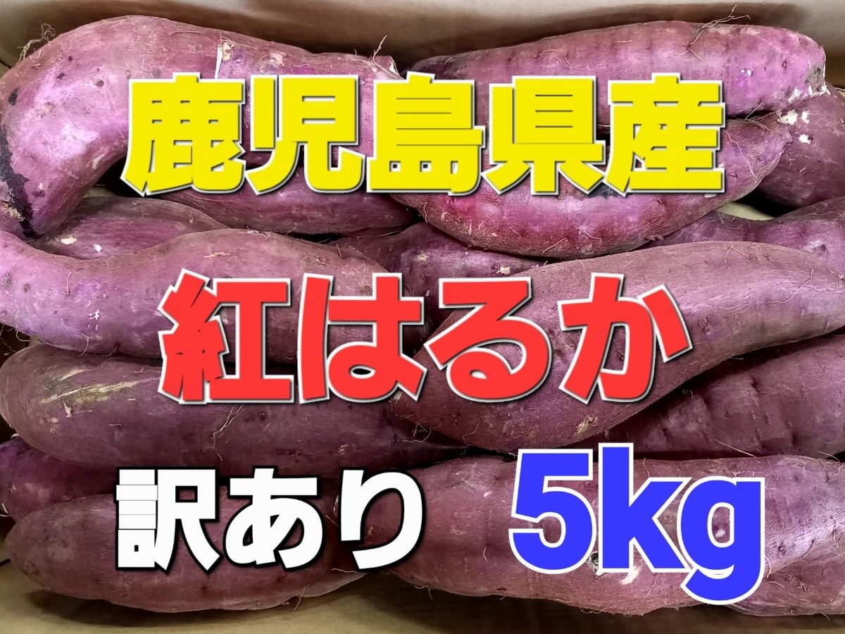 増量中お買得！【鹿児島産】紅はるか(訳あり・家庭用) M~2Lサイズ 5kg以上