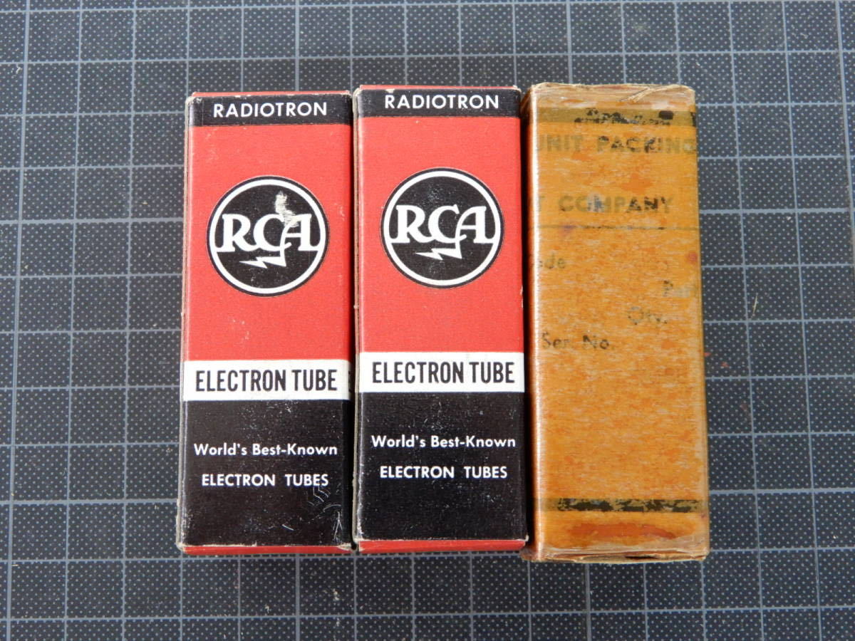 真空管 12AY7 3品まとめて RCA/JG 共箱 ELECTRON TUBE MADE IN U.S.A. 未使用の画像3