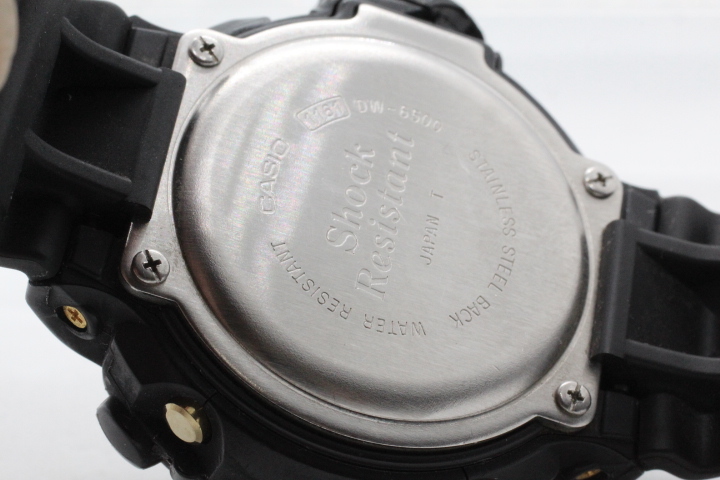 【CASIO】G-SHOCK DW-6500 20BAR 中古品時計 電池交換済み 23.11.26 _画像6