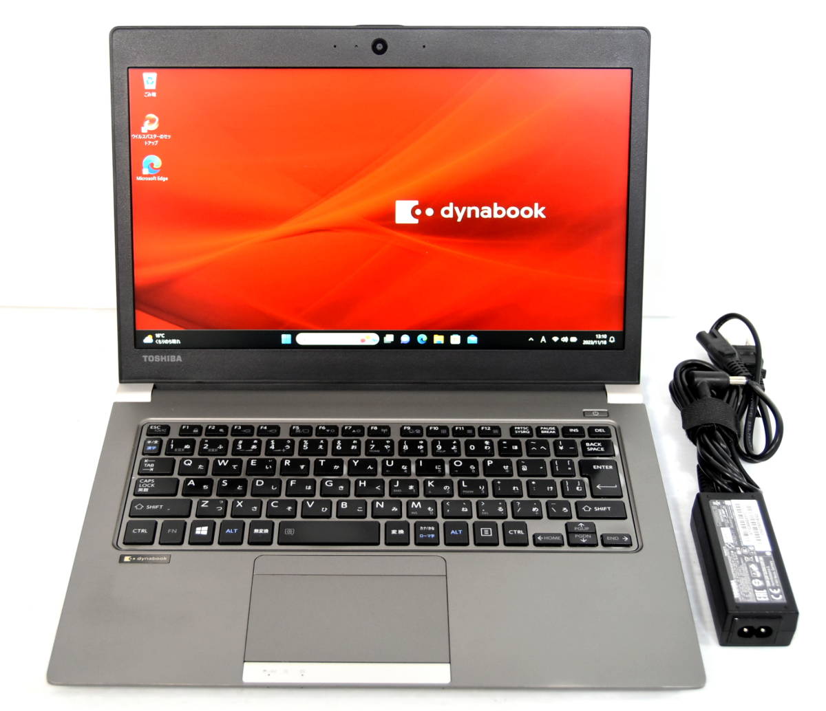 ☆ 東芝 dynabook R63/H i5-8250U 1.6(3.4)G 8CPU/SSD 256GB/FHD 1920x1080/無線/Bluetooth/カメラ/Office 2021/最新W11 & リカバリ ☆1133_画像1