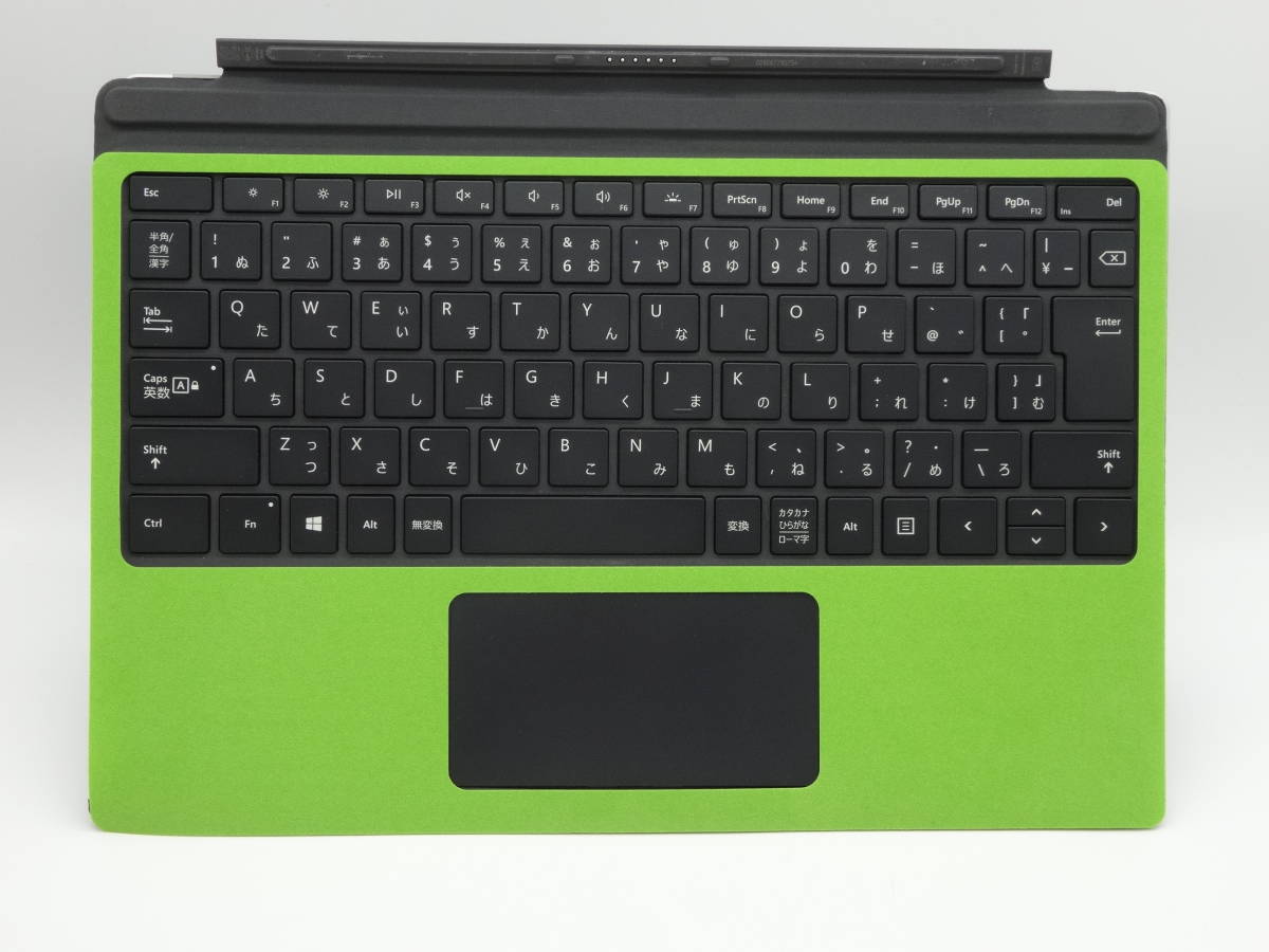 動作保証 Surface Pro 純正キーボード 1725 黒 新品グリーンスウェード保護シート付 ブラック FMM-00019