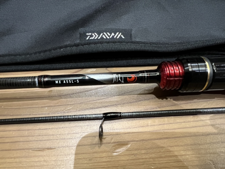 【極美品・自宅保管品】DAIWA 月下美人 MX A55L-S・K 5'6 MEGA TOP LURE WT : 0.3~5g Line : 1~3lb PE #0.15~0.3_画像1