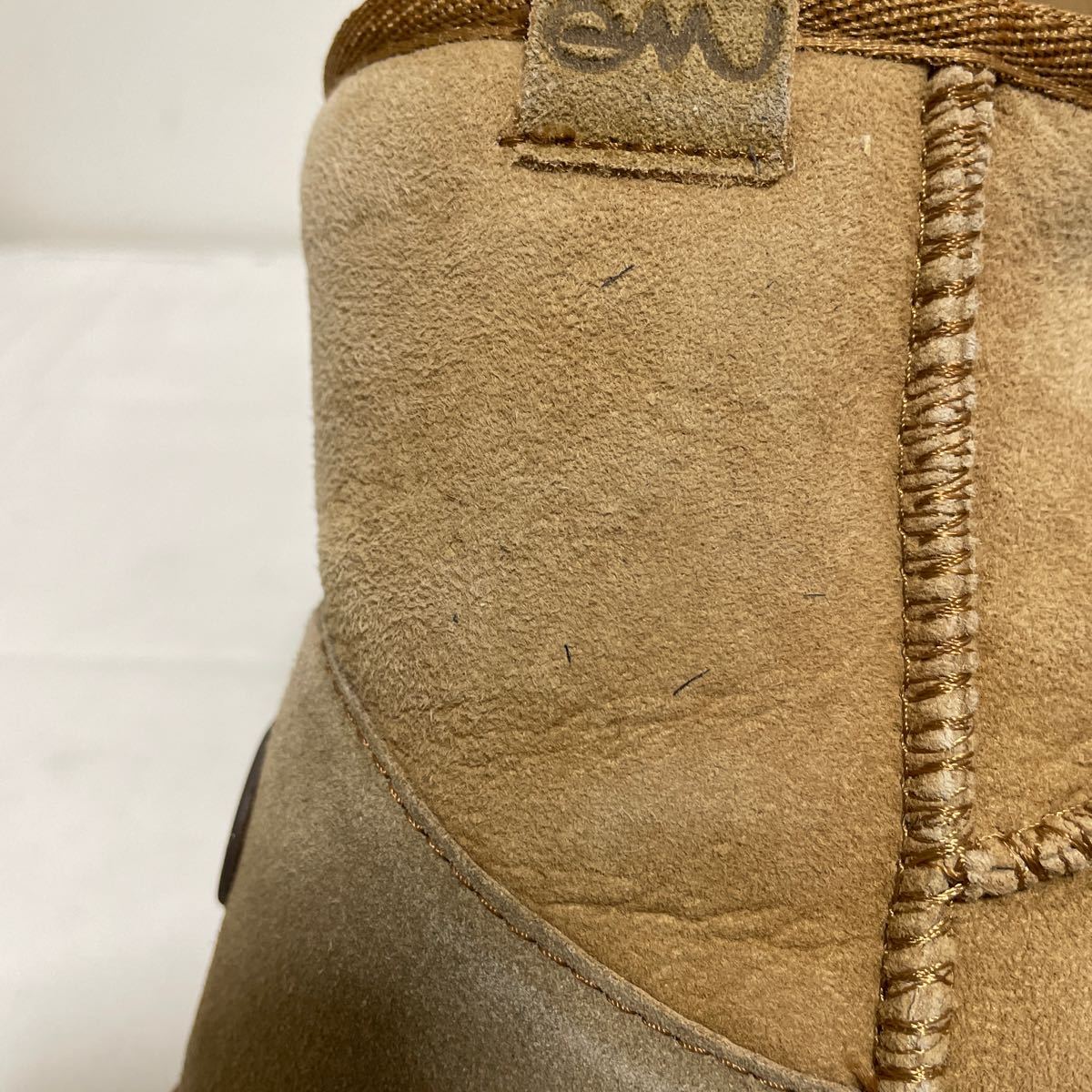  мир 110* с коробкой emu Emu мутон ботинки короткие сапоги замша кожа W6 23 женский бежевый 
