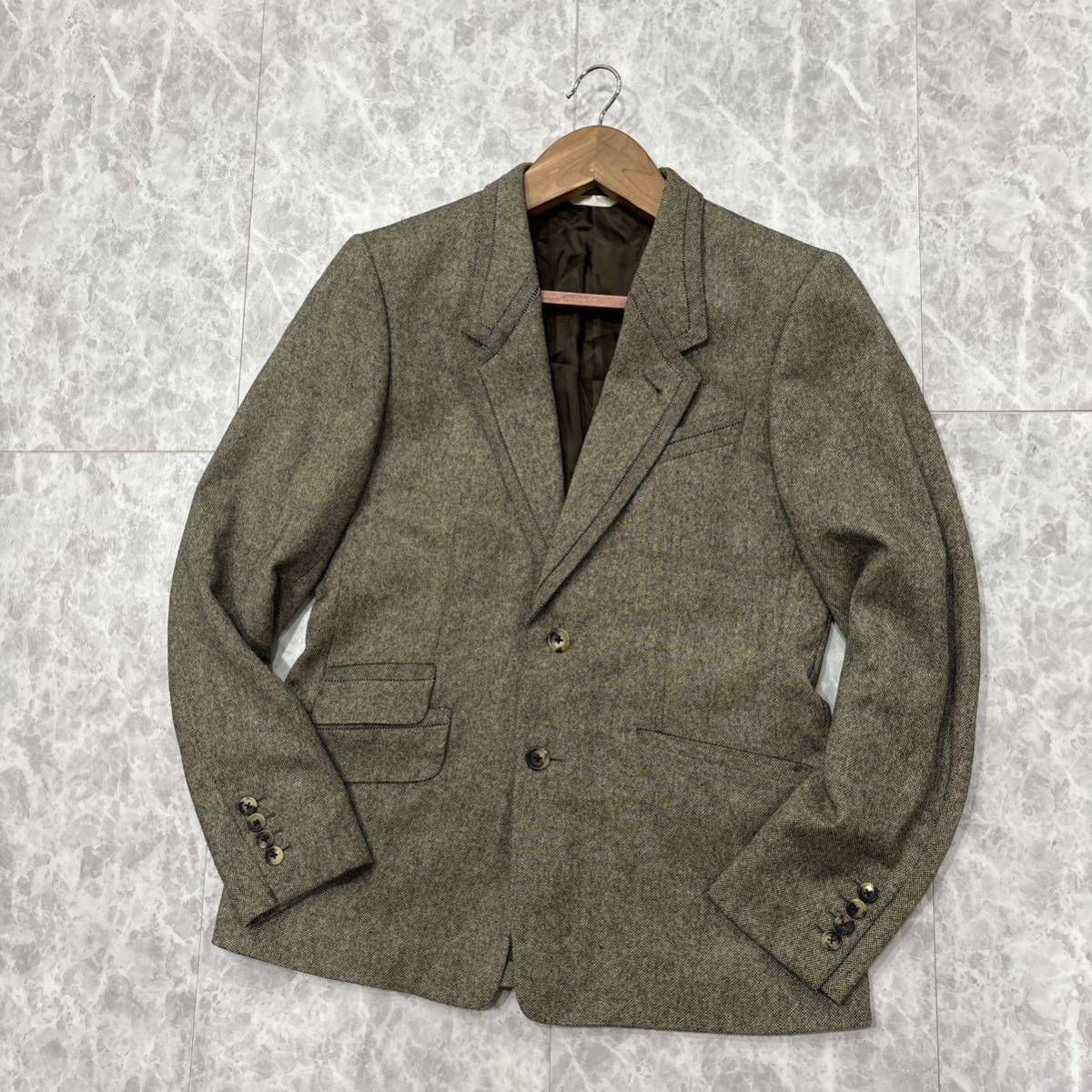 FF ＊ 美品 日本製 '高級感溢れる' Paul Smith COLLECTION ポールスミス コレクション 高品質 WOOL テーラードジャケット sizeL メンズ_画像2