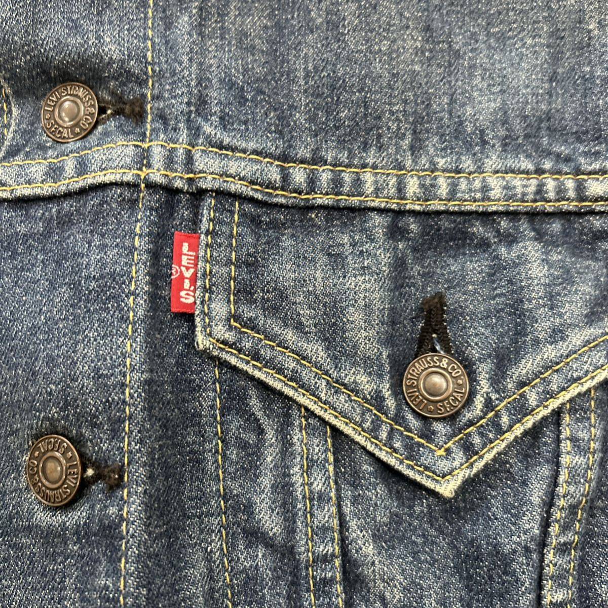 WW @ 日本製 '希少 90's ビンテージ'『LEVI'S リーバイス』71557-0206 ビッグE 3rd デニムジャケット / Gジャン 36 上着 アウター 93年製 _画像6