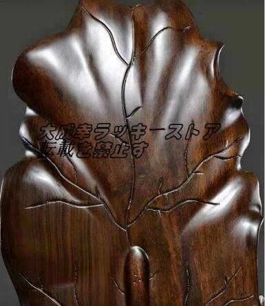 仏教美術 精密細工 木彫仏像 黒檀木 観音菩薩像　仏像　置物 高さ30cm z2468