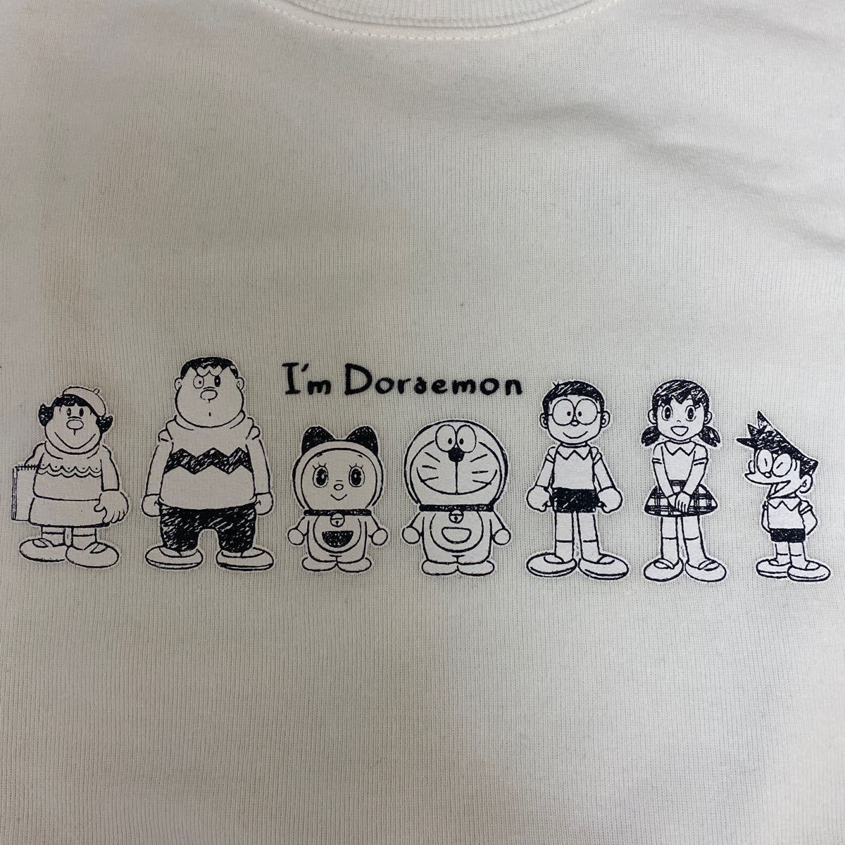 LL I'm Doraemon ドラえもん ジャイアン 新品トレーナー スエット スウェット 灰色 長袖 裏起毛 メンズ 紳士 キャラクター 藤子プロ _画像3