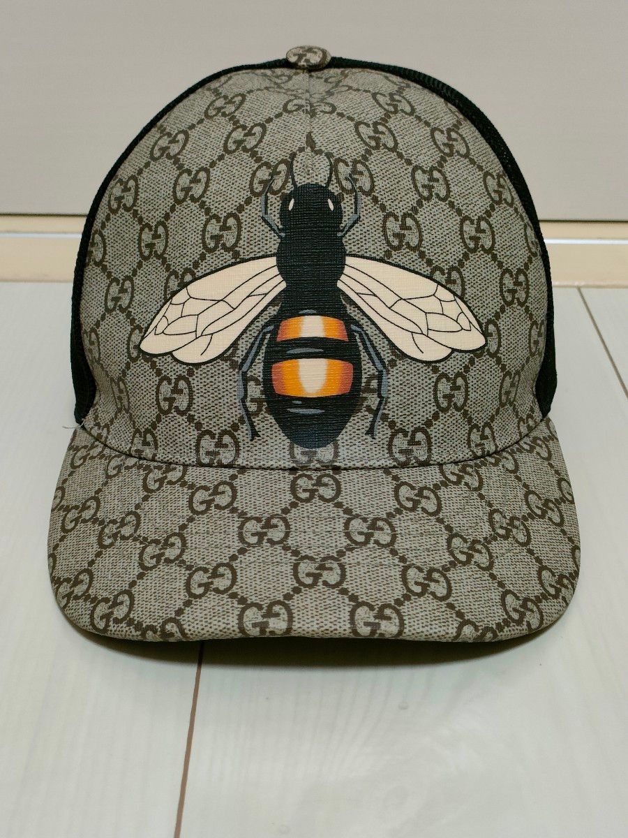 GUCCI グッチ GGスプリーム メッシュキャップ 蜂 ビー ユニセックス