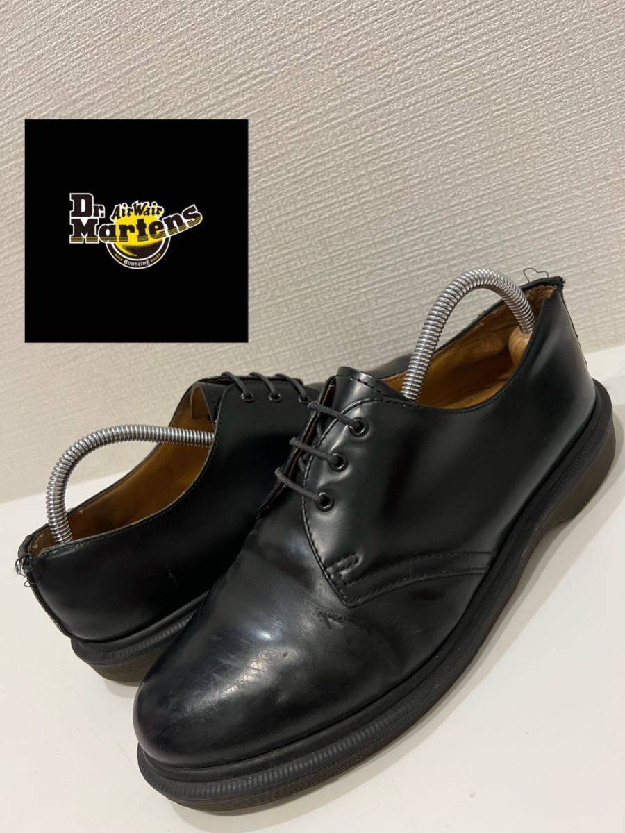 ★Dr.Martens★ドクターマーチン★1461PW★3ホールシューズ★レースアップ★プレーンウェルト★レザー★革靴★ブラック★黒★UK7★26.0cm★_画像1