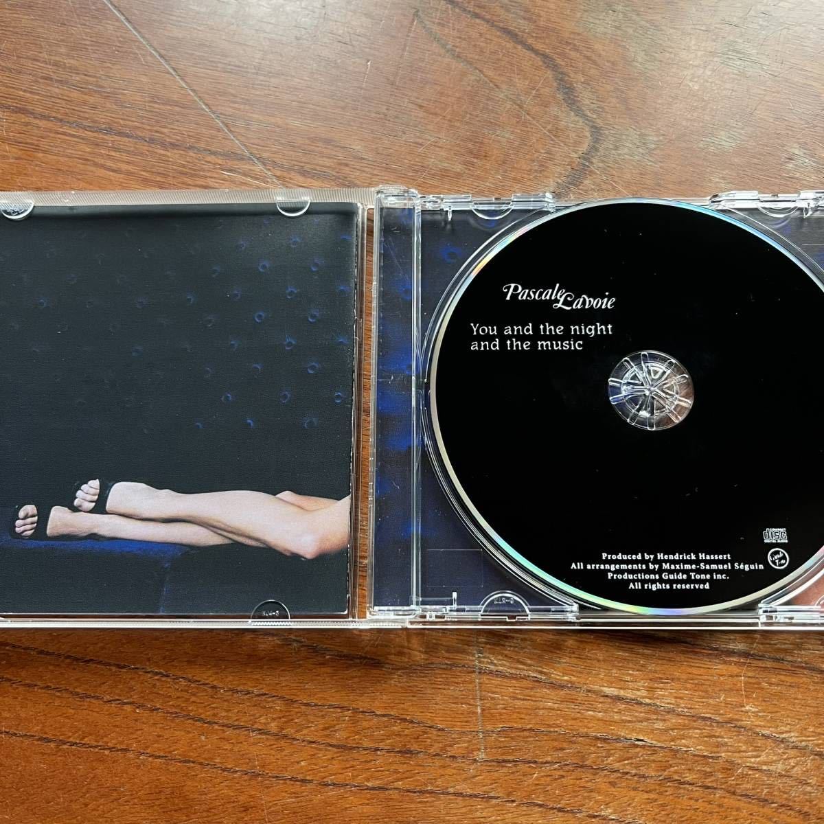 【稀少CD 自主盤！幻のアルバム！ハスキーなジャズ・ヴォーカル傑作 SEXY 美女ジャケ】PASCALE LAVOIE『YOU AND THE NIGHT AND THE MUSIC』_画像2