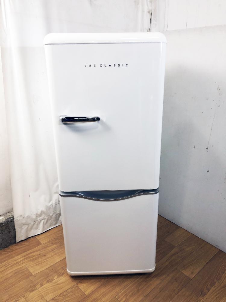 送料無料★超美品 中古★DAEWOO☆150L☆2ドア冷凍冷蔵庫☆右開き☆レトロ感漂うハンドルデザイン!!霜取り不要!!【DR-C15AW】CJRH_画像2