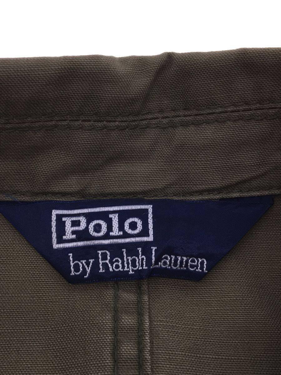 POLO RALPH LAUREN◆カバーオール/ジャケット/L/コットン/GRN/無地_画像3