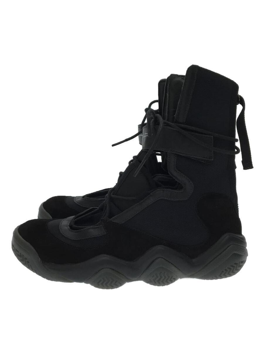 YOHJI YAMAMOTO◆×adidas/YY STRAP BBALL HIGH/BLK/スウェード/BB3808_画像1