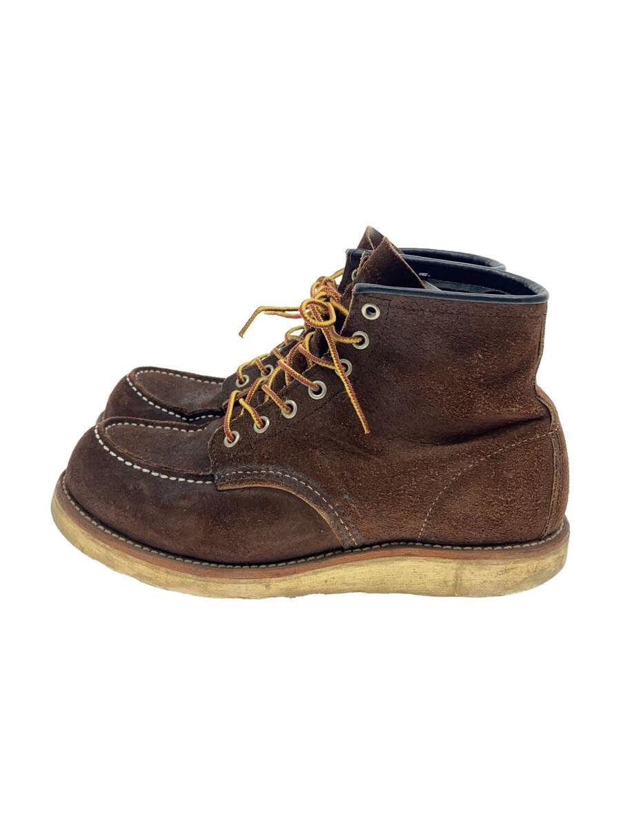 RED WING◆レースアップブーツ・6インチクラシックモックトゥ/US7.5/BRW