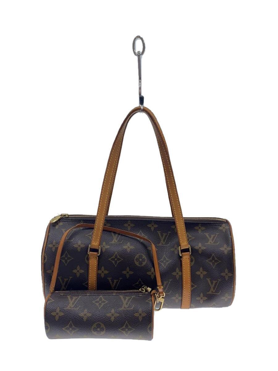 LOUIS VUITTON◆2)パピヨン30_モノグラム・キャンバス_BRW/PVC/BRW