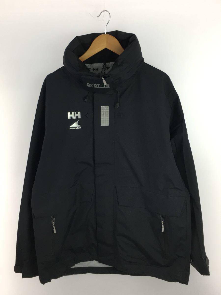 DESCENDANT◆HELLY TECH SPINDRIFT JACKET/マウンテンパーカ/XL/ポリエステル/BLK_画像1