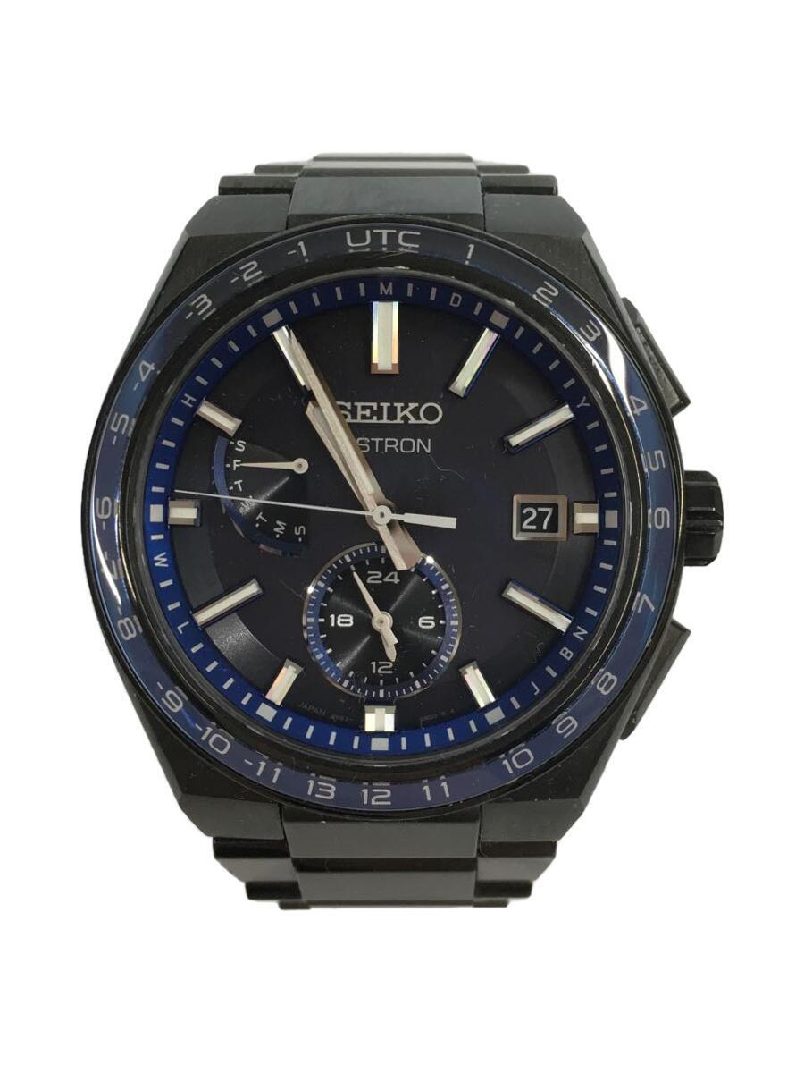 輝く高品質な SEIKO◆ソーラー腕時計/アナログ/チタン/BLK/BLK/チタン/8B63-0BB0 その他
