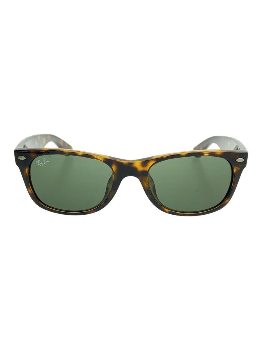 Ray-Ban◆NEW WAYFARER/サングラス/ウェリントン/プラスチック/GRN/メンズ/RB2132