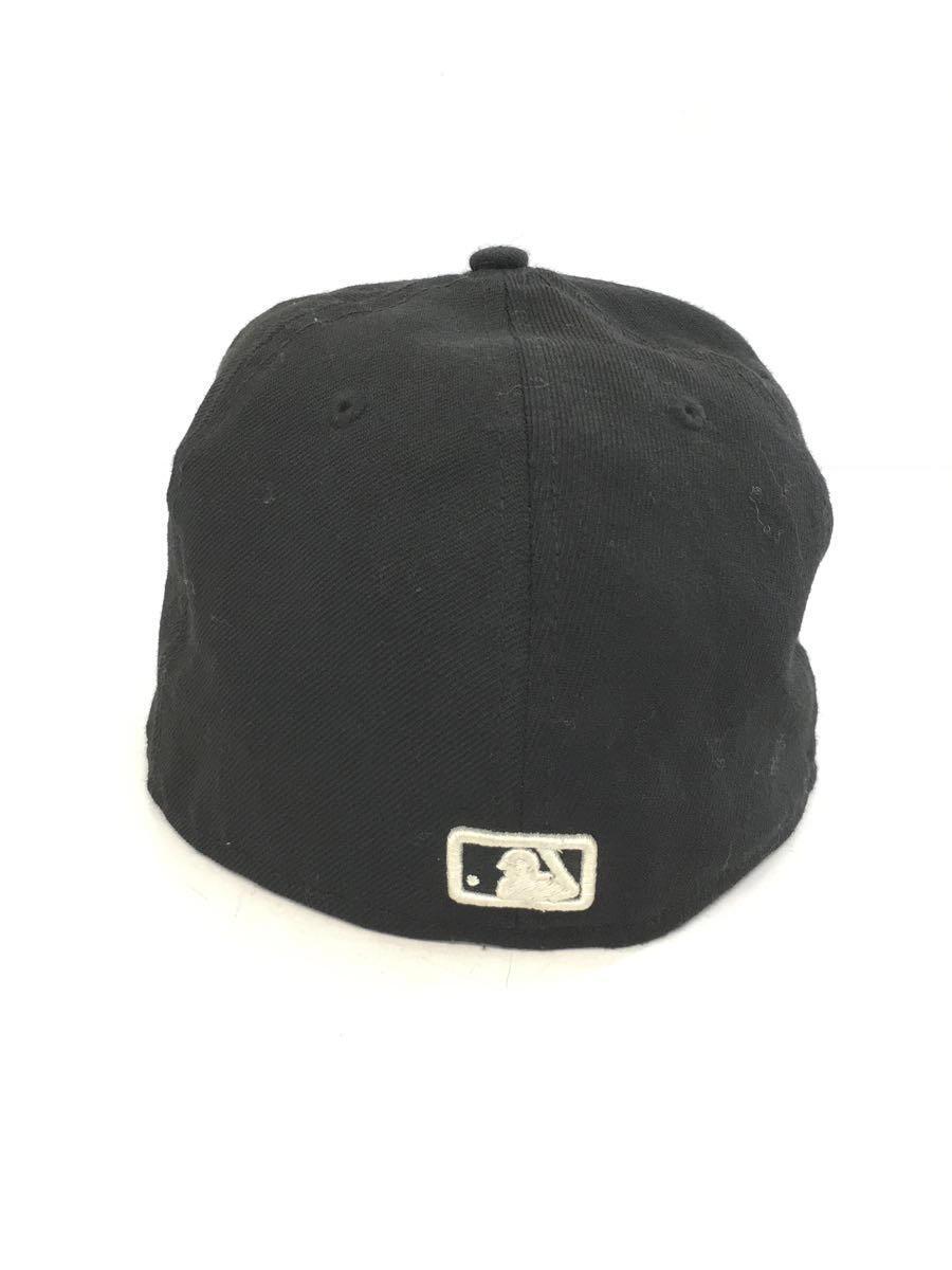 NEW ERA◆キャップ/7 1/2/コットン/BLK/無地/メンズ_画像3