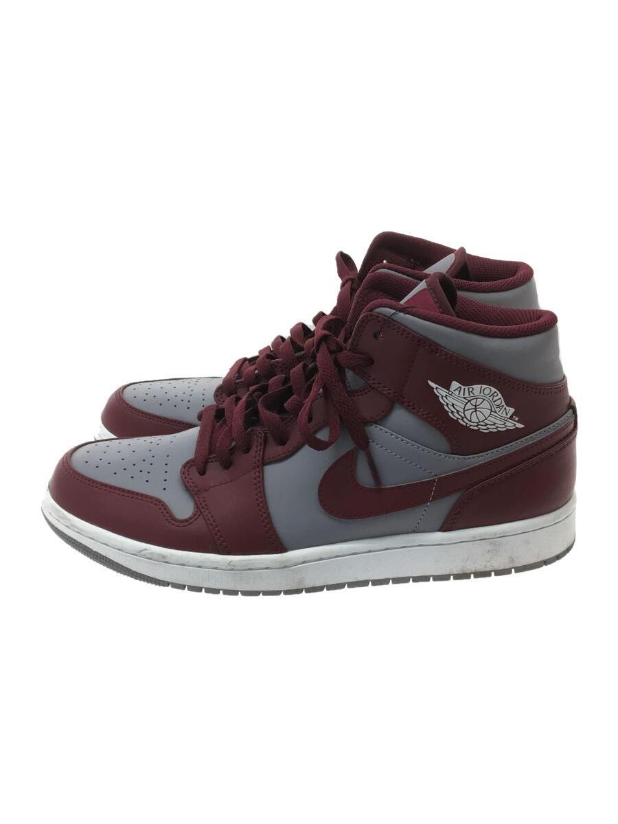 NIKE◆AIR JORDAN MID GHERRY WOOD RED/28cm/ボルドー/DQ8426-615/ナイキ_画像1