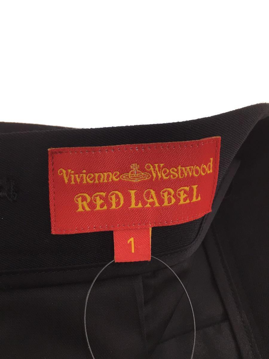 Vivienne Westwood RED LABEL◆スカート/1/ウール/BLK/7840M/オリゾンティ/ボタン欠損_画像4