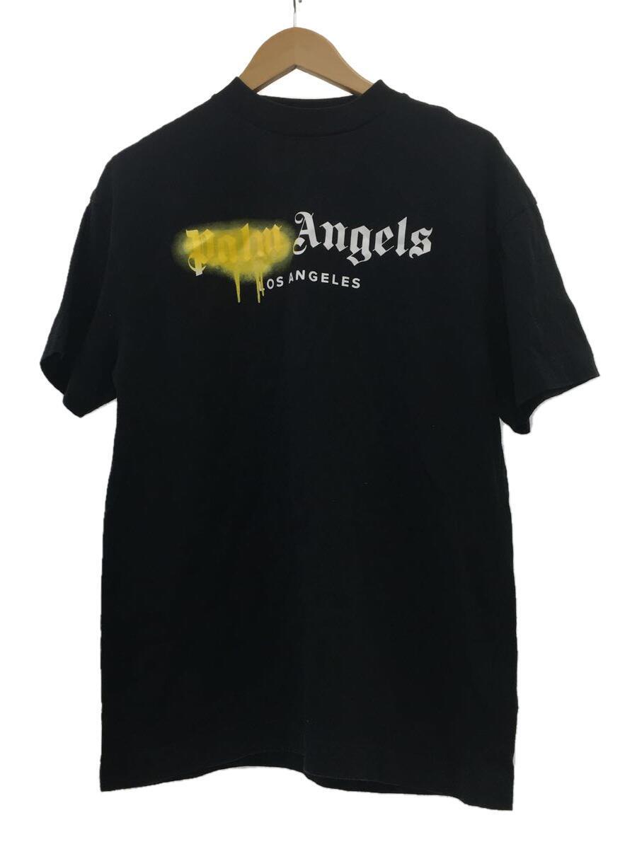 Palm Angels◆Tシャツ/S/コットン/ブラック/pmaa001s21jer024/ハイネック/ペイント/