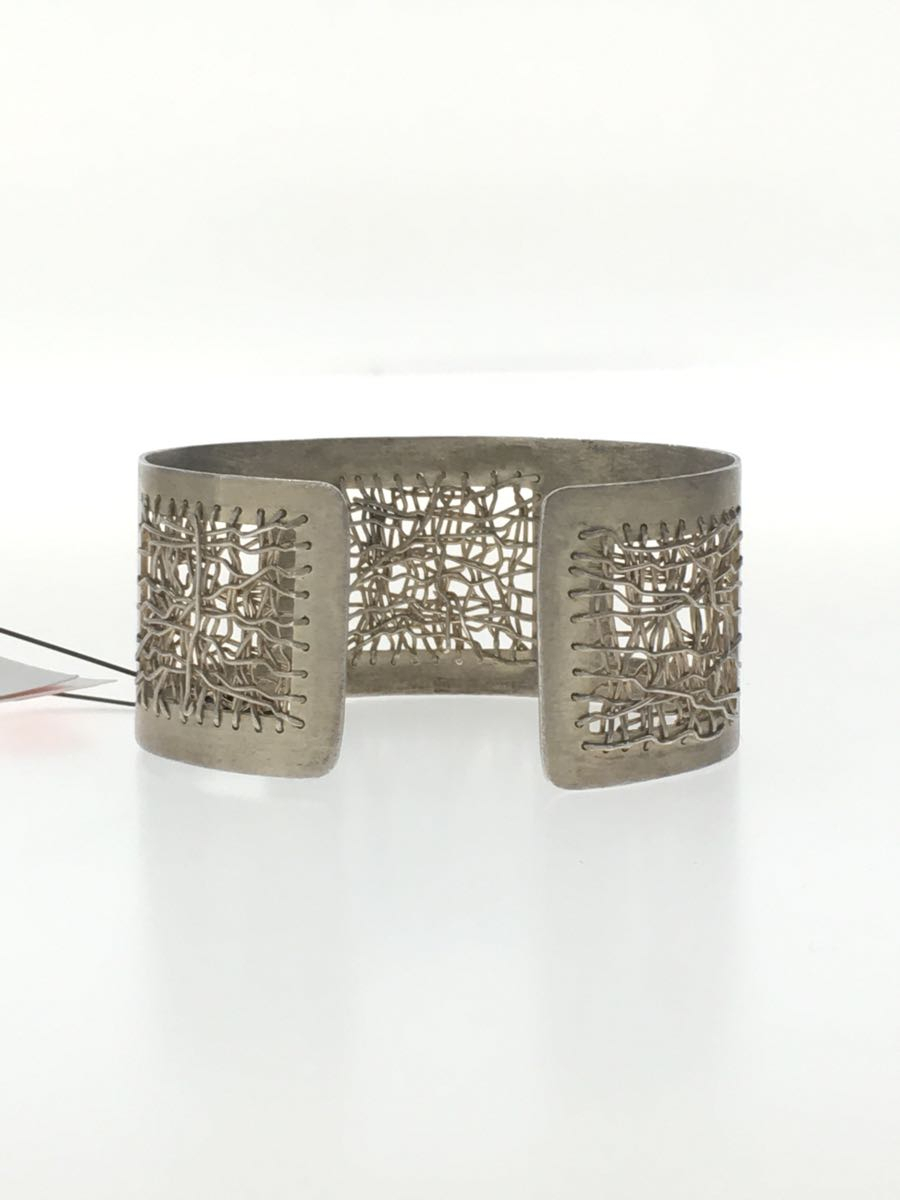 90s/sterling brutalist mesh cuff bracelet/SV925/SLV/メンズ_画像2