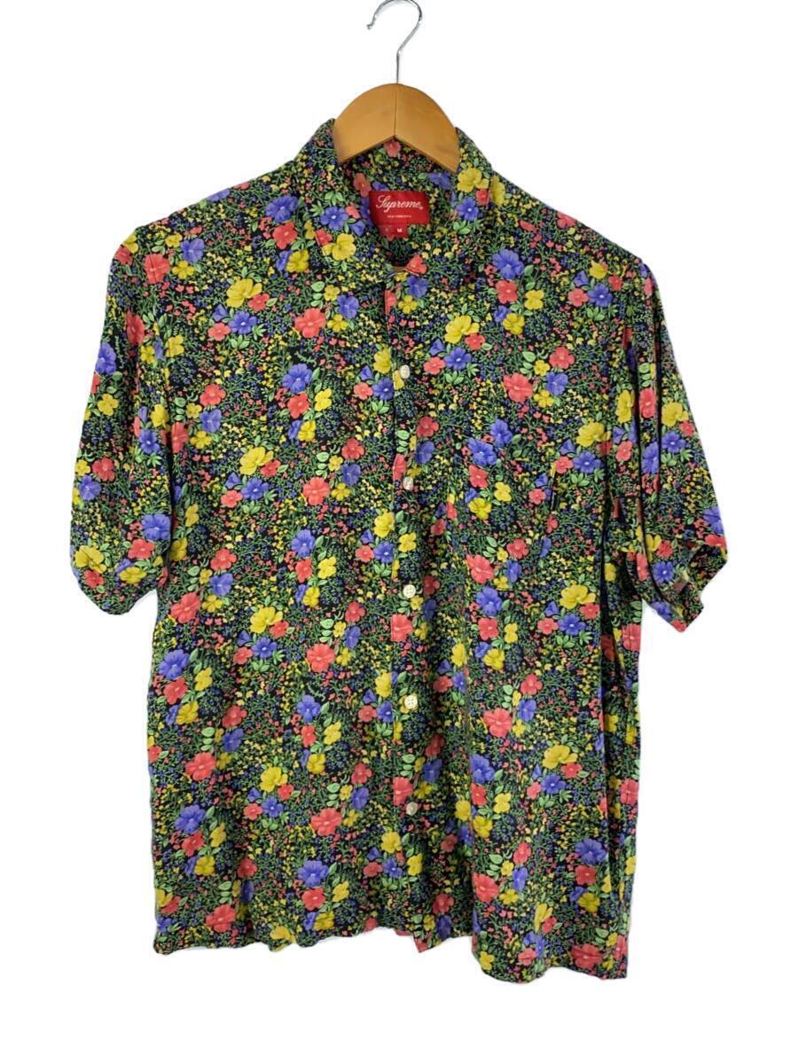 Supreme◆半袖シャツ/M/レーヨン/GRN/花柄/19SS/Mini Floral Rayon S/S Shirt_画像1