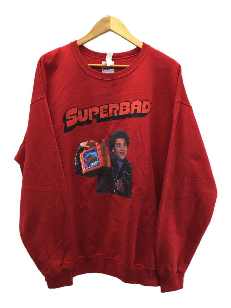 WACKO MARIA◆スウェット/XL/コットン/RED/無地/×SUPERBAD_画像1