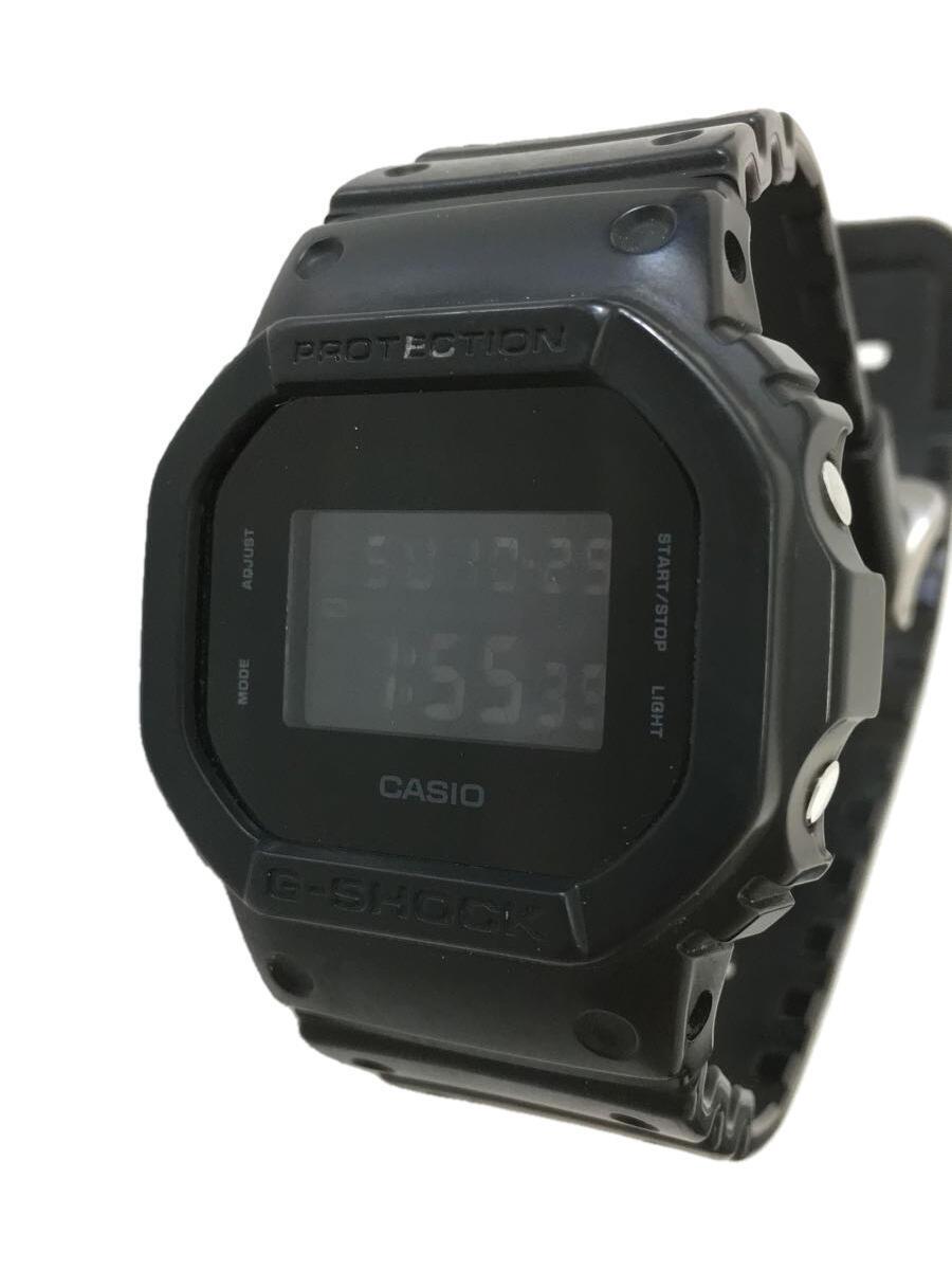 CASIO◆クォーツ腕時計/デジタル/ラバー/BLK/DW-5600BB-1ER_画像1