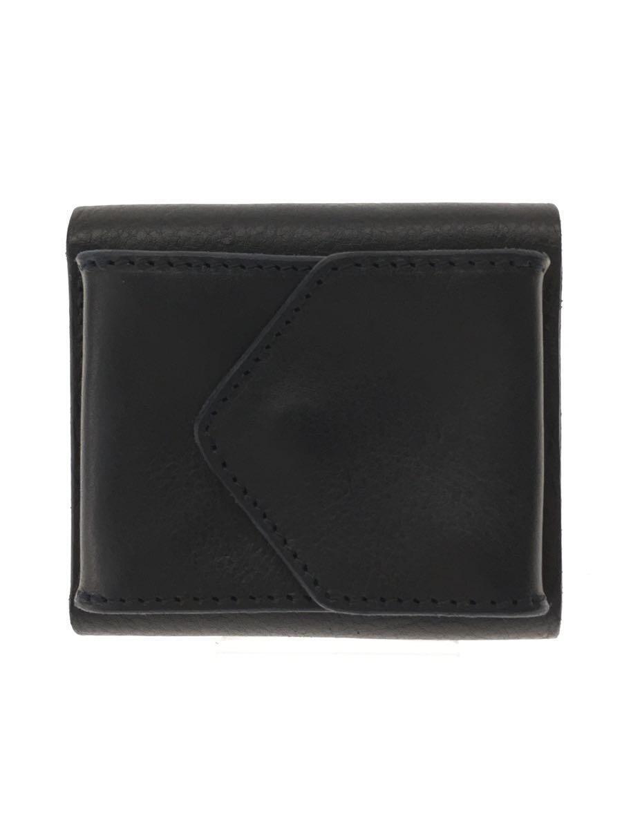 Hender Scheme*3. folding purse / leather /NVY/ plain / men's 