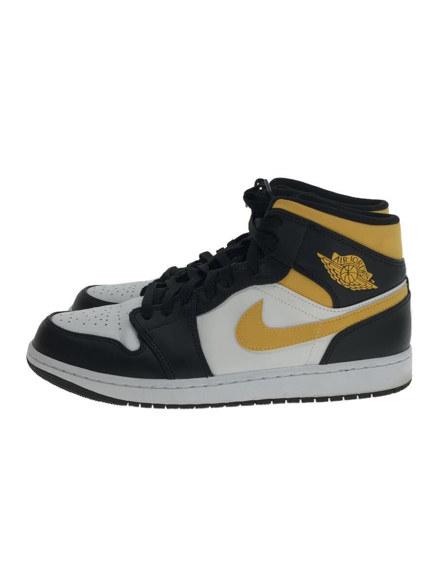 NIKE◆AIR JORDAN 1 MID_エアジョーダン 1 ミッド/29cm/BLK