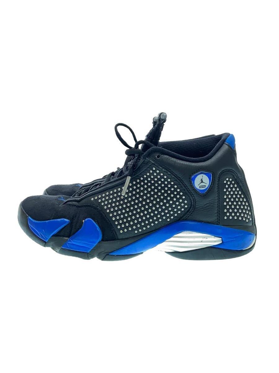 NIKE◆AIR JORDAN 14 RETRO S/エアジョーダンレトロシュプリーム/ブラック/BV7630-004/2_画像1