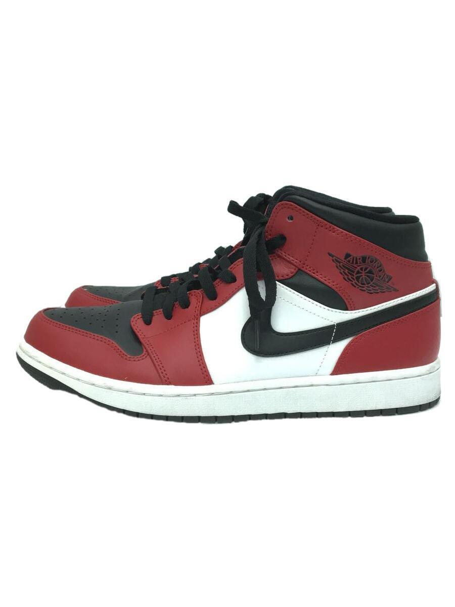 NIKE◆AIR JORDAN 1 MID/28.5cm/RED