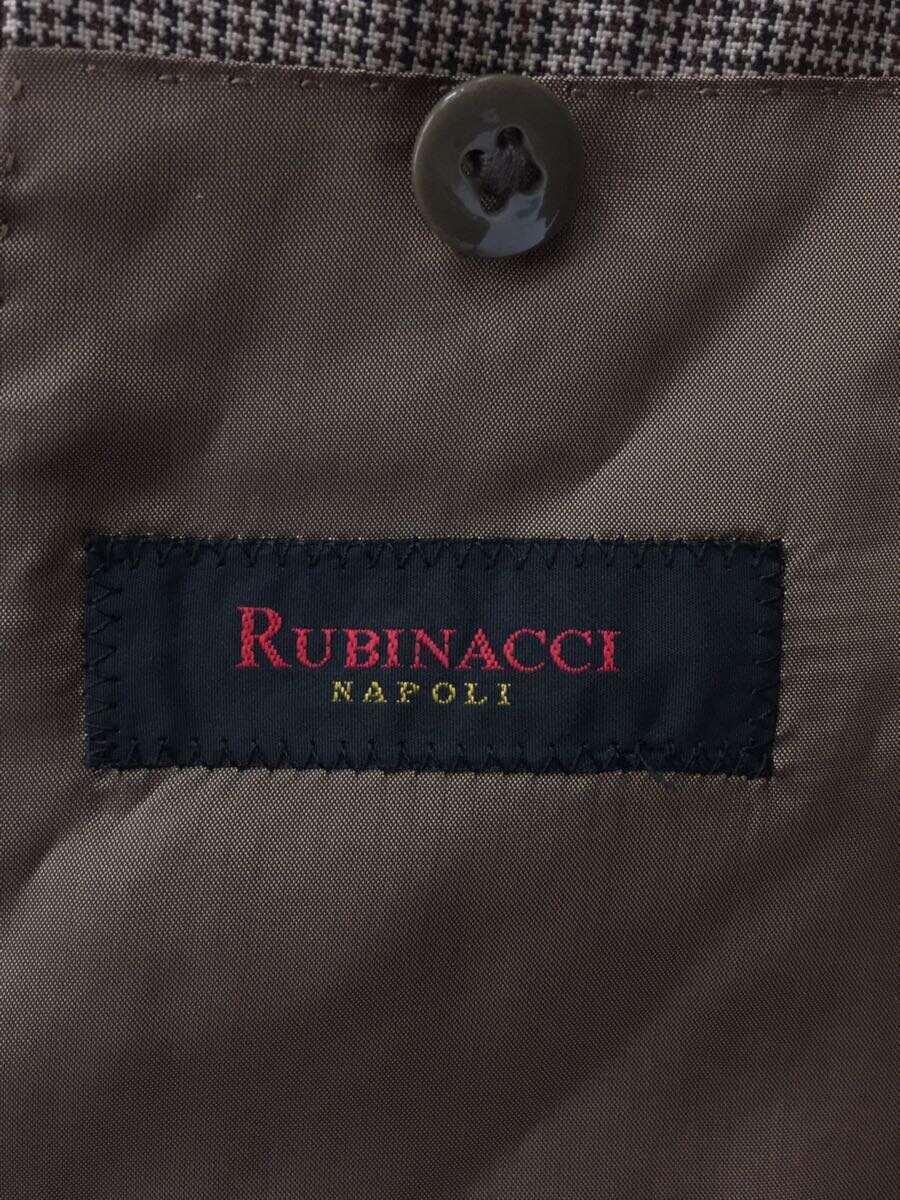 RUBINACCI NAPOLI/スーツ/8-49/86ウール/BRW/千鳥格子_画像3