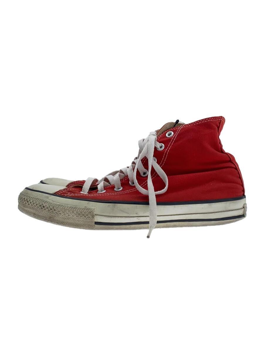 CONVERSE◆ハイカットスニーカー/US9/RED/キャンバス