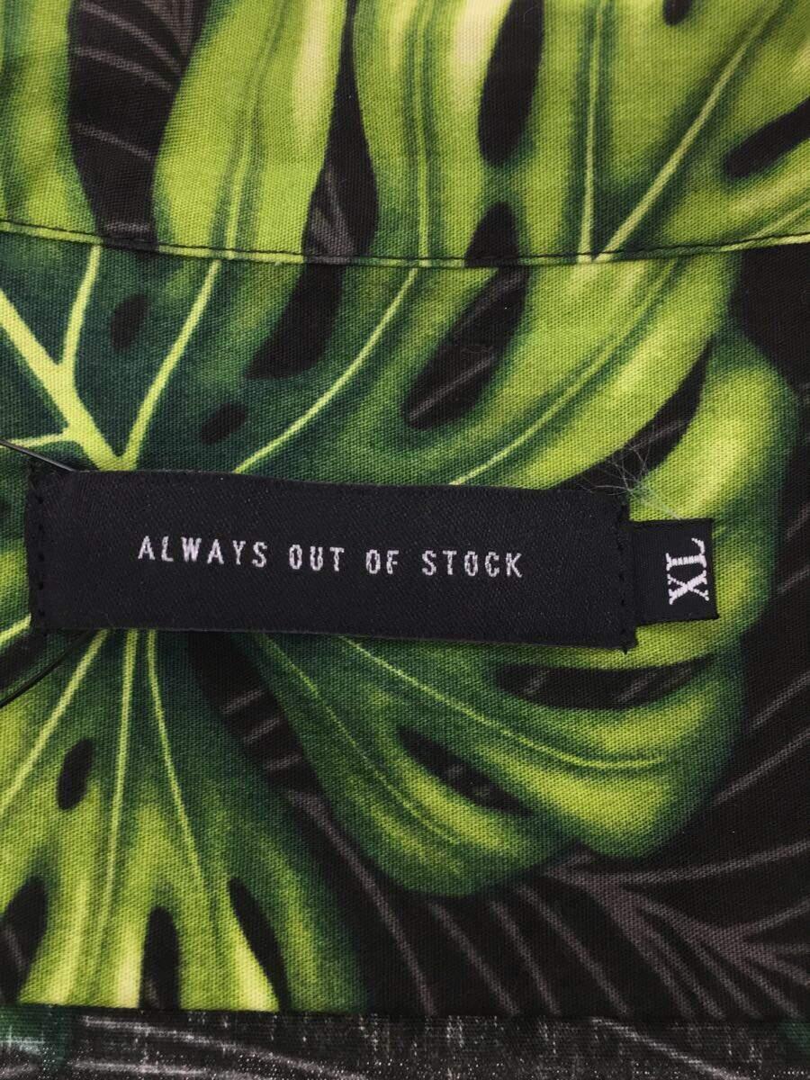 ALWAYS OUT OF STOCK◆半袖シャツ/XL/コットン/BLK/総柄_画像3