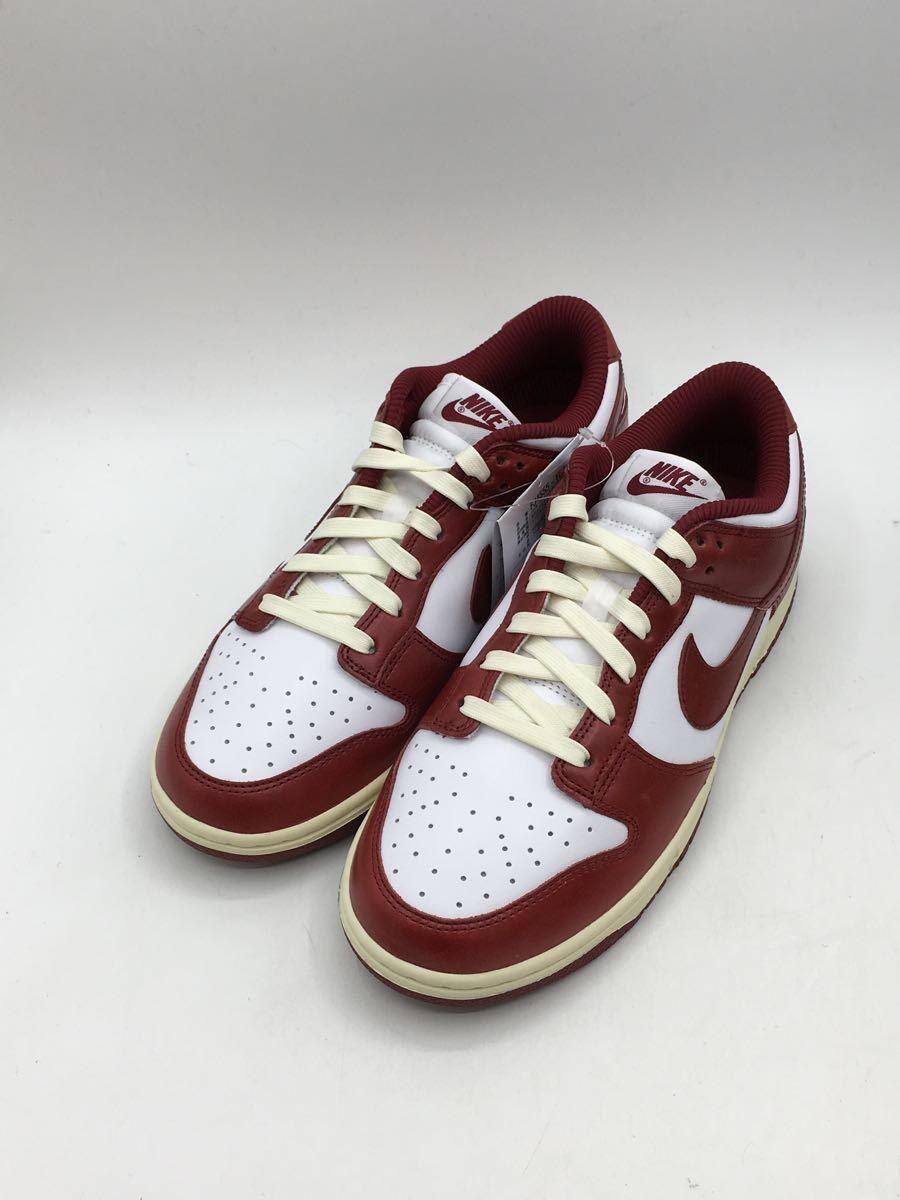 NIKE◆Dunk Low PRM Team Red and White/ローカットスニーカー/25.5cm/レッド_画像2
