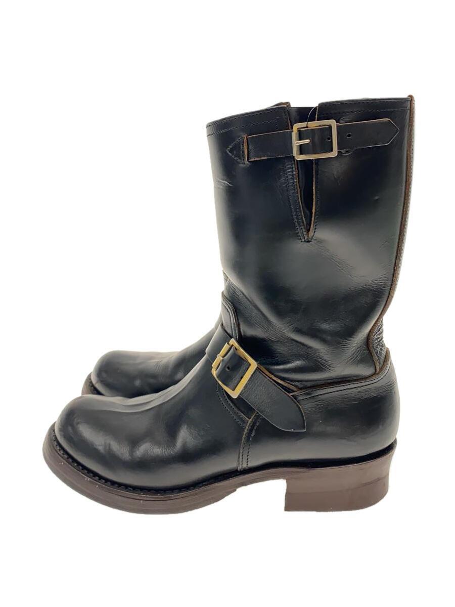 BUCO* boots /UK8.5/BLK/ leather 